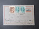 Griechenland 1930 Ganzsache P 39 Mit 3x Zusatzfrankatur Auslands PK Athen Nach Kirchheim Teck - Postal Stationery