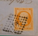 DH16 FRANCE  BELLE  LETTRE 1859   BORDEAUX   +ORANGE VIF  N°16 +AFF. INTERESSANT+++ - 1853-1860 Napoleon III