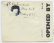 ENGLAND 2D 1/2X2 LETTRE COVER AIR MAIL LONDON TO GENEVE + CENSURE + ANNULATION - Annullamenti