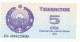 OUZBÉKISTAN - 5 Soʻm 1992 UNC - Uzbekistán