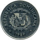 REP.DOMENICANA Republica DOMINICANA - KM  71.1 - 1989 - 25 Centavos - UNC - Dominicaanse Republiek