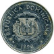 REP.DOMENICANA Republica DOMINICANA - KM  71.2 - 1990 - 25 Centavos - UNC - Dominicaanse Republiek