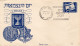 Israel 1949 Independence Day "Flag" FD Cacheted Postal Stationery Cover II - Covers