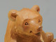 Delcampe - -SUJET STATUETTE AMUSANT OURS FUMANT LA PIPE BOIS Sculpté Objet VITRINE   E - Bois