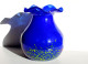 MAGNIFIQUE VASE DE MURANO EN VERRE SOUFFLÉ BOUCHE ART NOUVEAU FORME BOULE SIGNÉ! / ART DECORATIF ITALIEN (0901) - Vasen