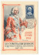 FRANCE => PONTARLIER - Carte Officielle "Journée Du Timbre" 1953 Timbre 12F + 3F Comte D'Argenson - Briefe U. Dokumente