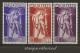 ITPA18-20L "1930 Regno D'Italia, Sassone Nr. 18/20, Serie Cpl Di 3 Francobolli Nuovi Con Traccia Di Linguella*/ P.A. - Airmail
