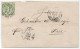 THURN UND TAXIS - FRANKFURT / 1860 Mi # 20 SOLO AUF FALTBRIEF (ref 8038) - Covers & Documents