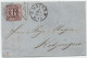 THURN UND TAXIS - MAINZ / 1857 Mi # 9 SOLO AUF FALTBRIEF (ref 4689) - Storia Postale