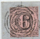 THURN UND TAXIS - MAINZ / 1857 Mi # 9 SOLO AUF FALTBRIEF (ref 4689) - Briefe U. Dokumente