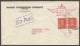 1933 Woods Underwear Advertising Cover 6c Medallions CDS Vancouver BC Airmail - Postgeschiedenis