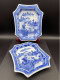 Delcampe - 2x Coupelles Palais Impérial Blanc Bleu  Porcelaine Chinoise 1895-1900 #240004 - Arte Asiatica