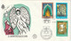 T 681) Vatikan 1974 Mi# 633-634 FDC: UPU Mosaiken Arche Noah, Lamm; Mi# 635-639 FDC: Zeichnungen Licht, Arche, Essen - Lettres & Documents