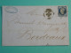 DH19 FRANCE  BELLE  LETTRE   1857 NANTES  A BORDEAUX  +NAPOLEON N°14    ++AFF. INTERESSANT++++++ - 1849-1876: Classic Period