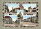 CPSM Dentelée - MAROLLES-les-BRAULTS (72) - Dans Un Cadre De Mur En Pierres Sèches, Une Carte Multi-vues Années 60 - Marolles-les-Braults