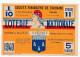 FRANCE - Loterie Nationale - Société Financière De Touraine - 1/10ème - 5ème Tranche 1940 - Marianne En Illustration - Lottery Tickets