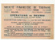 FRANCE - Loterie Nationale - Société Financière De Touraine - 1/10ème - 5ème Tranche 1940 - Marianne En Illustration - Lottery Tickets