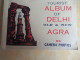 INDE/ Petit Album Souvenir Touristique Ancien / Tourist Album Of DELHI-AGRA/ 24 Photos/Vers 1950-1970      PGC538 - Dépliants Turistici