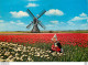 CPM Holland Land Of Flowers And Wind Millls Moulin - Lisse