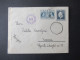 Griechenland 1940 GA Umschlag U5 Mit Griechischer Zensur / Zensurstempel Und Verschlussstreifen Nach Ungarn Gesendet - Interi Postali