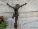 Delcampe - Grand Christ Métal Crucifix Religieux - Religious Art