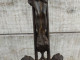 Delcampe - Grande Croix Crucifix D'Autel XIXème En Fonte Eglise Christ - Religiöse Kunst