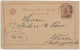 BOSNIE-HERZÉGOVINE / BOSNIA 1890 2kr Postal Card Used K.u.K. MILIT POST XIV / BIHAC To VIENNA - Bosnië En Herzegovina