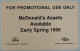 USA - Remote Memory - Sample For $1,000 - Mc Donald's Assets - 1996 - Promotional Use Only - R - Other & Unclassified