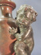 Delcampe - * VASE SOLIFLOR ENFANT EN BRONZE @ Statue Fleur Lézard - Brons