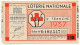 FRANCE - Loterie Nationale - Fédération Nationale Des Mutilés - 2em Tranche 1937 - 1/10ème - Lottery Tickets