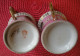 Delcampe - 2 Anciennes Tasses En Porcelaine Et Sous Tasses Empereur Napoléon Bonaparte 1er & Joséphine Couronne Rouge & N Dessous - Sonstige & Ohne Zuordnung