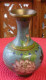 Ancien Vase Bronze Cloisonné Décor Floral Et Oiseau Noir Chine ? Asie ? Haut 12.5 Cm 221 G Diam Col 4.6cm Cul 4cm - Arte Asiatica