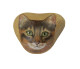 SOMALI CAT Hand Painted On A Beach Rock Paperweight - Fermacarte