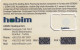 TURKEY - Leopard, HOBIM GSM Demo Card - Turkey