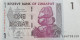 Billete De Banco De ZIMBAWE - 1 Dollar, 2007  Sin Cursar - Zimbabwe