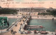 21258  PARIS  Panorama De La Place De La Concorde ( Bateaux  Kiosque)    (2 Scans) - La Seine Et Ses Bords