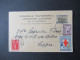 Griechenland 1929 Ganzsache P 38 Mit 3x Zusatzfrankatur / Zwangszuschlagsmarke Rotes Kreuz Mi.Nr.49 - Entiers Postaux