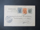 Griechenland 1905 Ganzsache Mit 2x Zusatzfrankatur Roter Abs. Stempel G.C. Petropoulos Tripolis Nach Wernshausen Gesende - Postal Stationery