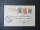Griechenland 1905 Ganzsache Mit 2x Zusatzfrankatur Roter Abs. Stempel G.C. Petropoulos Tripolis Nach Wernshausen Gesende - Enteros Postales