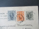 Griechenland 1905 Ganzsache Mit 2x Zusatzfrankatur Roter Abs. Stempel G.C. Petropoulos Tripolis Nach Wernshausen Gesende - Ganzsachen