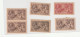 Great Britain 1913-18 Sea Horses Various Color All Mint Slight Hinged Except 1. 2/6 Shilling 5 Stamps And 5 Shilling 1 - Unused Stamps