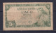 SPAIN - 1954 5 Pesetas Circulated Banknote - 5 Pesetas