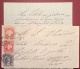 LA PLATA1892 5c Rivadavia TWO DIFFERENT PRINTINGS ! +2c (1890)cover>Castel S.Pietro, Ticino TI, Schweiz (Argentina Brief - Cartas & Documentos