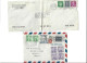 CUBA - POSTAL HISTORY LOT OF 4 COVERS - AIRMAIL CENSORED - Airmail