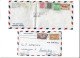 CUBA - POSTAL HISTORY LOT OF 4 COVERS - AIRMAIL CENSORED - Aéreo
