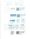 7 Plis EMA & Simili-EMA & Une Quinzaine S/ Fragments Origines Diverses 698 - Franking Machines (EMA)