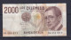 ITALY - 1990 2000 Lira Circulated Banknote - 2000 Lire