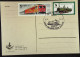 DDR: Postkarte Mit SoSt."Letzte Dampflok RAW Stendal-528184-5" STENDAL1 Vom 24.11.1979 Mit 2 X 5 Pf Loks  - Macchine Per Obliterare (EMA)