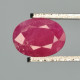 Rubis Chauffé Avec Résidus Du Mozambique - Ovale 1.11 Carat - 7.2 X 5.3 X 2.9 Mm - Ruby