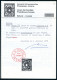 SUISSE - Z 16 II 10 RAPPEN CROIX NON ENCADREE STEIN A2 POSITION 2 - OBLITERE - CERTIFICAT ED. ESTOPPEY - 1843-1852 Poste Federali E Cantonali